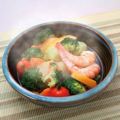 「レンジヘルシー蒸し器（調理器具）」