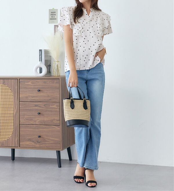 alotta（アロッタ）の「フリルデザインブラウス（ブラウス）」｜詳細画像