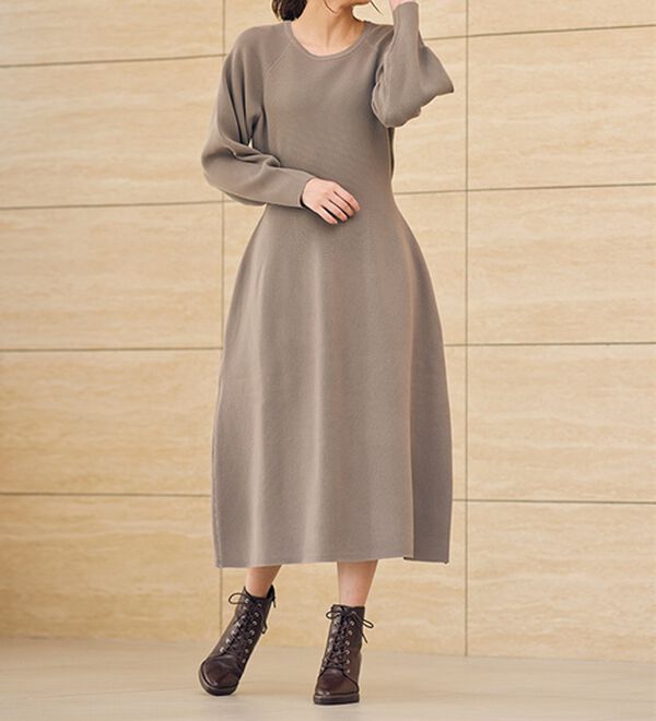 RANAN（ラナン）の「コクーンシルエットニットワンピ（ニットワンピース）」｜詳細画像