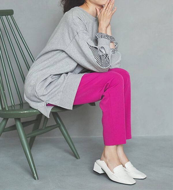 袖スリットカットソーチュニック - ベルーナ【公式】