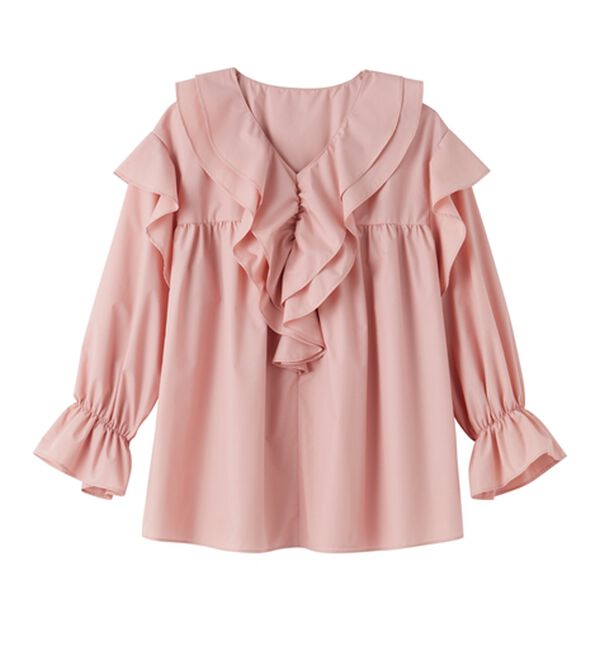 RANAN（ラナン）の「ビッグカラーフリルブラウス（ブラウス）」｜詳細画像