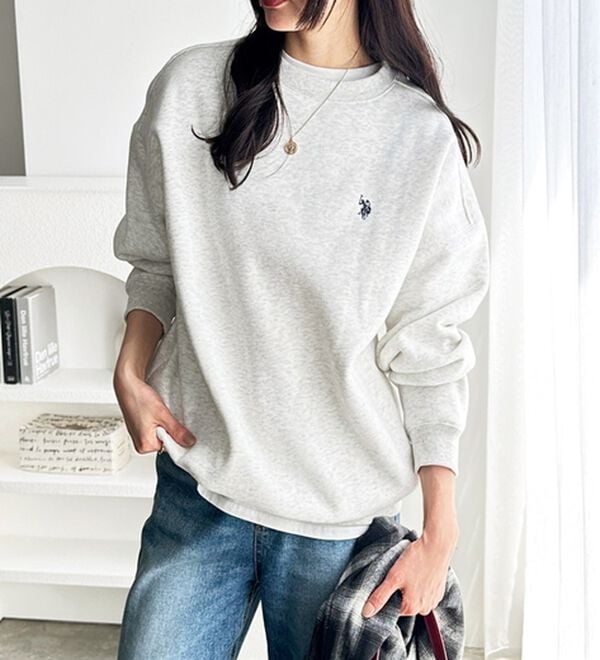 GeeRA（ジーラ）の「【U.S. POLO ASSN.】表ピーチ裏起毛スウェット（トレーナー・スウェット）」｜詳細画像