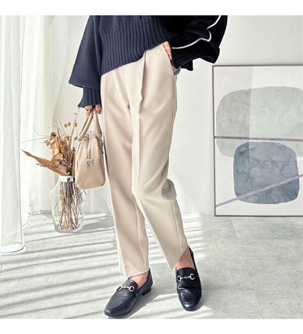 GeeRA（ジーラ）の「美脚きれい魅せ！テーパードパンツ（フルレングスパンツ）」｜詳細画像