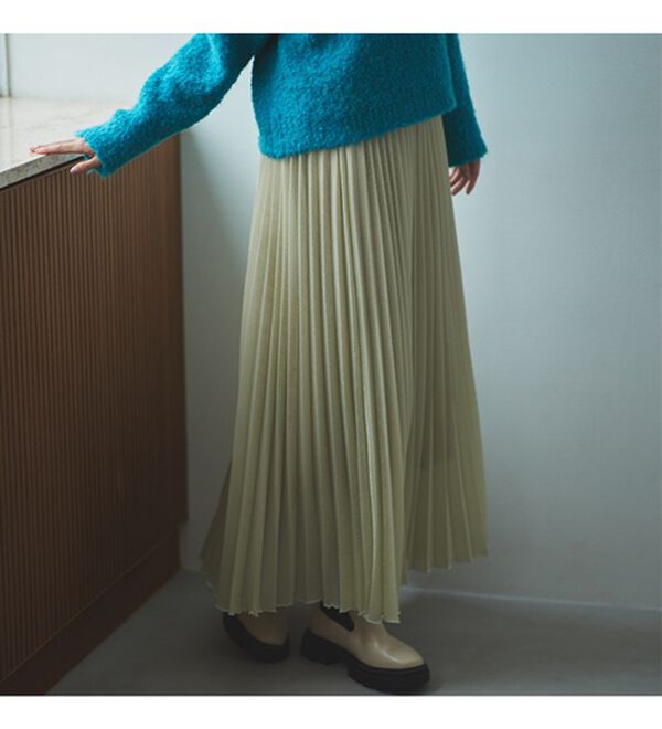 RANAN（ラナン）の「シャイニープリーツスカート（ロングスカート）」｜詳細画像