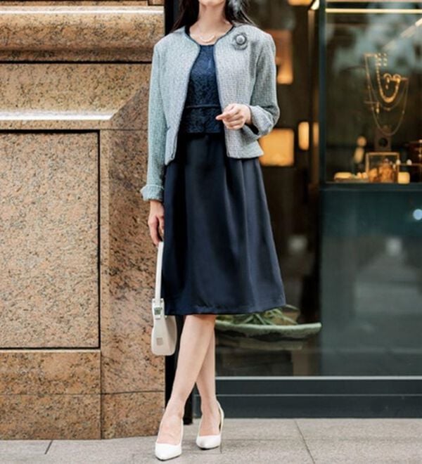 GeeRA（ジーラ）の「【入卒式/セレモニー】ツイード着回し５点セットスーツ　２ジャケット＆パンツ＆ワンピ（その他スーツ）」｜詳細画像