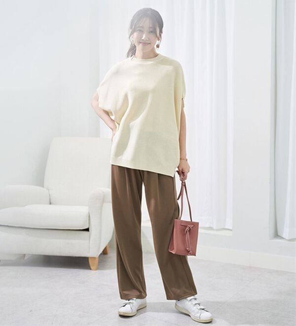 BELLUNA（ベルーナ）の「＜ジェラートポンチ＞イージーパンツ（フルレングスパンツ）」｜詳細画像