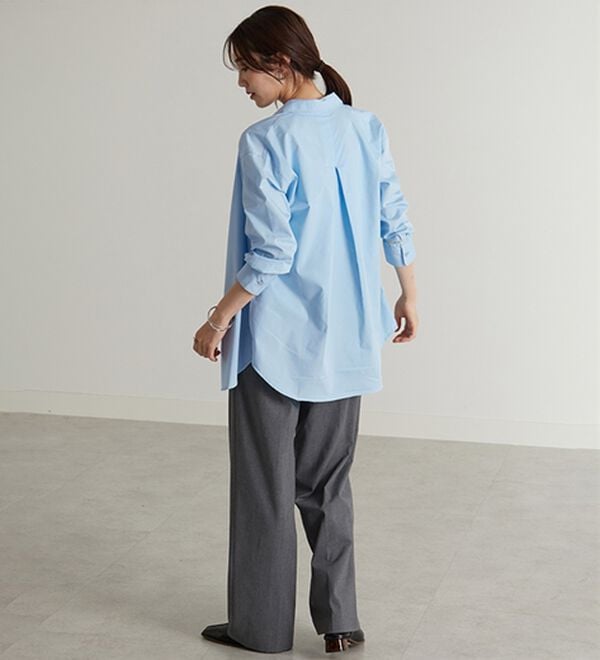 BELLUNA（ベルーナ）の「＜ＳＯＬＯＴＥＸ（Ｒ）＞ストレッチビッグシャツ（シャツ）」｜詳細画像