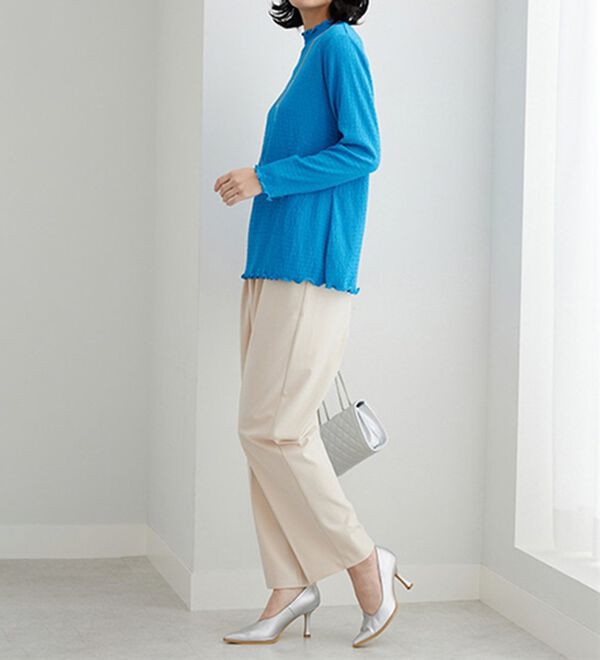 BELLUNA（ベルーナ）の「ジャカード素材メローデザインプルオーバー（カットソー）」｜詳細画像