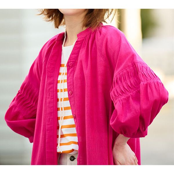 RANAN（ラナン）の「綿１００％袖タックチュニックワンピース（その他ワンピース）」｜詳細画像