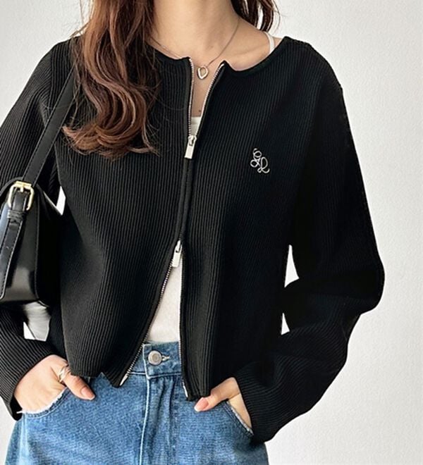 ダブルジップニットカーディガン - ベルーナ【公式】