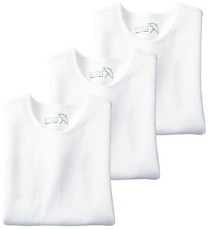 「＜アーノルド　パーマー＞至福の着心地柔らかガーゼインナー（メンズ肌着・インナーウェア）」｜ホワイト3枚組 長袖丸首