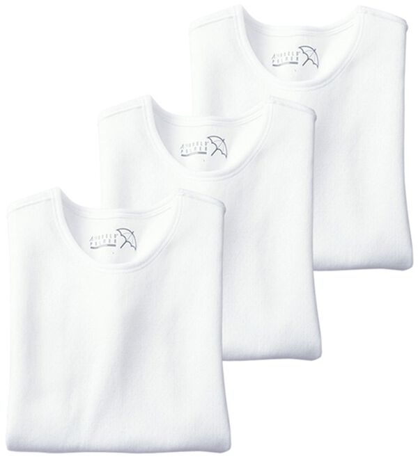 「＜アーノルド　パーマー＞至福の着心地柔らかガーゼインナー（メンズ肌着・インナーウェア）」｜ホワイト3枚組 長袖丸首