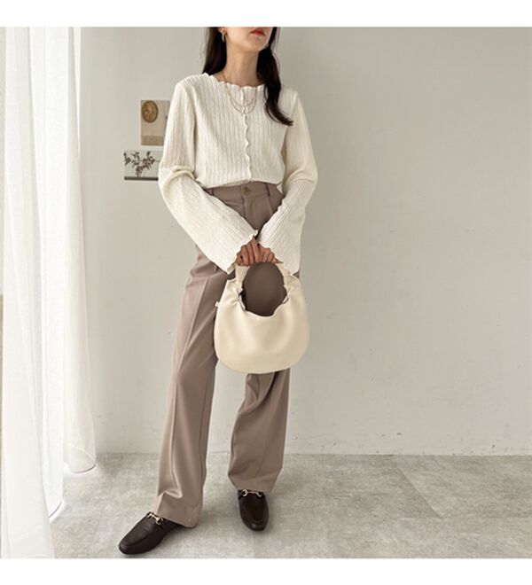 GeeRA（ジーラ）の「前後２ｗａｙフレアスリーブカットソー（カットソー）」｜詳細画像