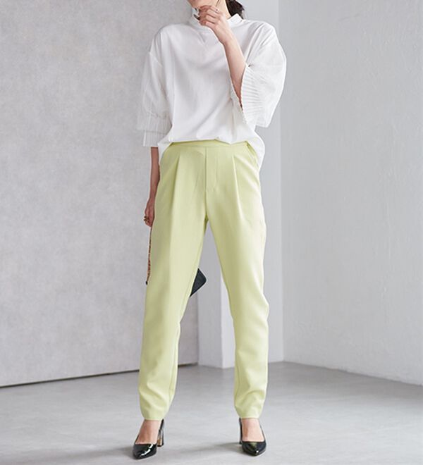 RANAN（ラナン）の「ボリュームフリル袖シアーブラウス（ブラウス）」｜詳細画像