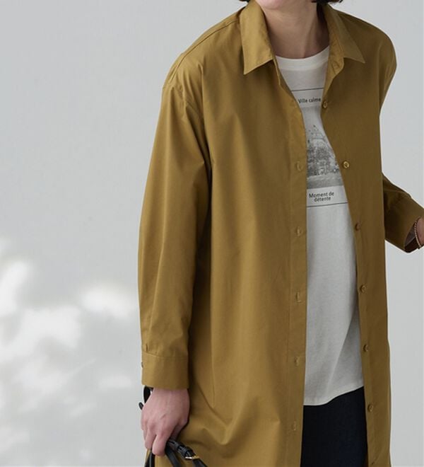 BELLUNA（ベルーナ）の「＜ＳＯＬＯＴＥＸ（Ｒ）＞ストレッチシャツワンピース（シャツワンピース）」｜詳細画像