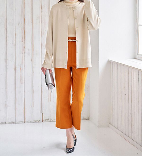 BELLUNA（ベルーナ）の「洗える！軽い！配色使いニットカーディガン（ニットカーディガン）」｜詳細画像