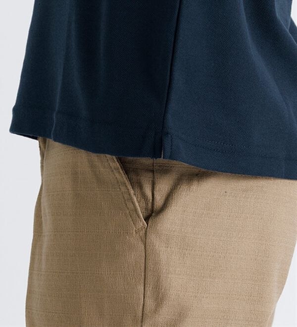 「＜アーノルド　パーマー＞ワンポイント刺しゅう鹿の子ポロシャツ（長袖・半袖）（メンズポロシャツ）」｜詳細画像