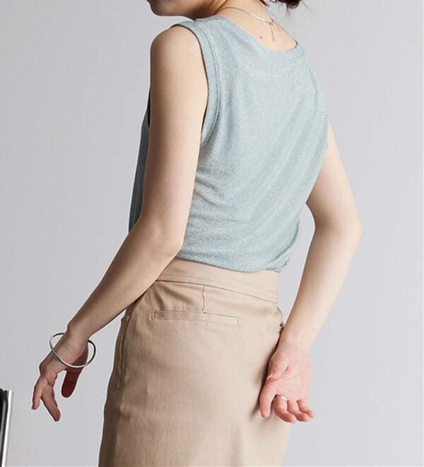 RANAN（ラナン）の「ひんやり！ラメタンクトップ（タンクトップ・キャミソール）」｜詳細画像