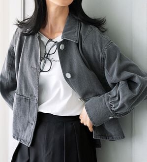BELLUNA（ベルーナ）の「アウターが着たくなったら　デザインデニムジャケット（その他ジャケット）」｜詳細画像