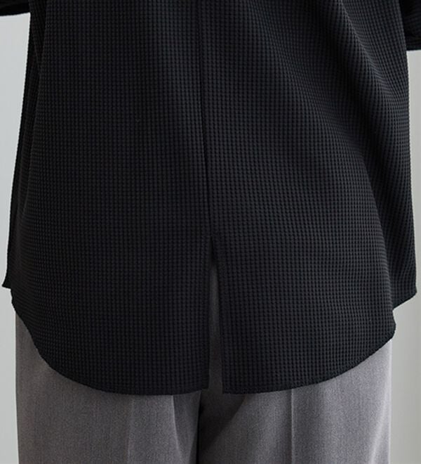 BELLUNA（ベルーナ）の「《快適Ｌａｂ．》 乾きやすい！ドライワッフルプルオーバー（カットソー）」｜詳細画像