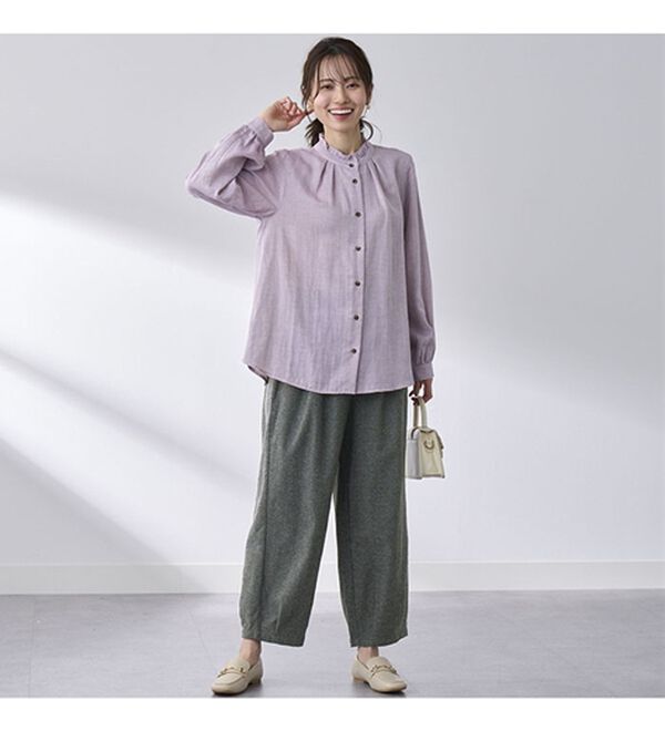 BELLUNA（ベルーナ）の「綿１００％ゆったりパンツ（フルレングスパンツ）」｜詳細画像