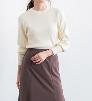 Pierrot（ピエロ）の「クルーネックリブニット（ニット・セーター）」｜詳細画像