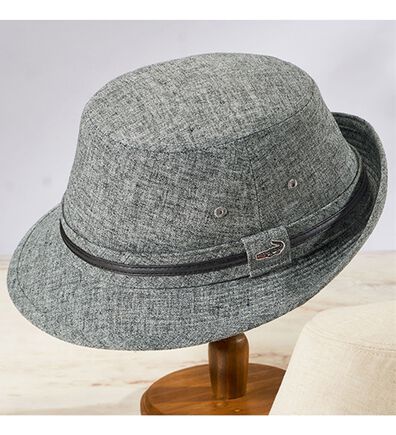 「＜クロコダイル＞高島生地麻入りダンディハット（メンズ帽子）」