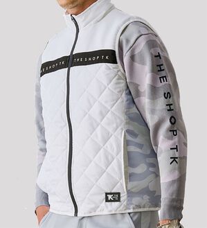 「＜ザ　ショップ　ティーケー＞軽量ストレッチカモフラ柄ベスト（メンズベスト）」｜詳細画像