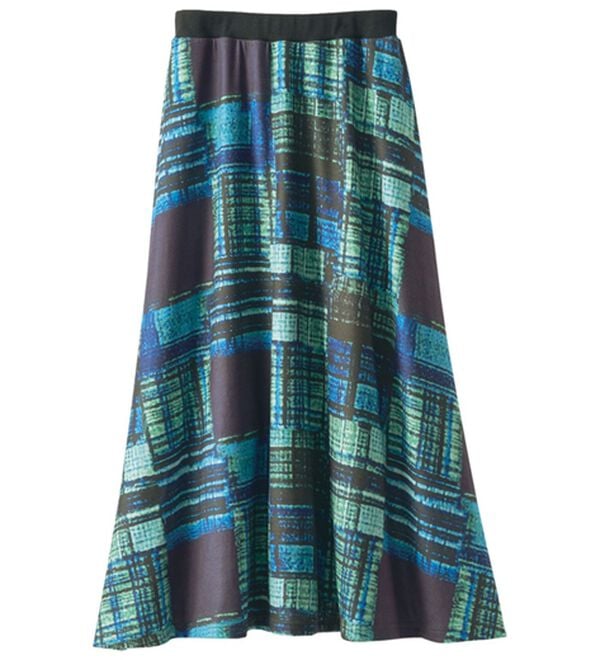 BELLUNA（ベルーナ）の「秋冬に映えるチェック柄スカート（ロングスカート）」｜詳細画像