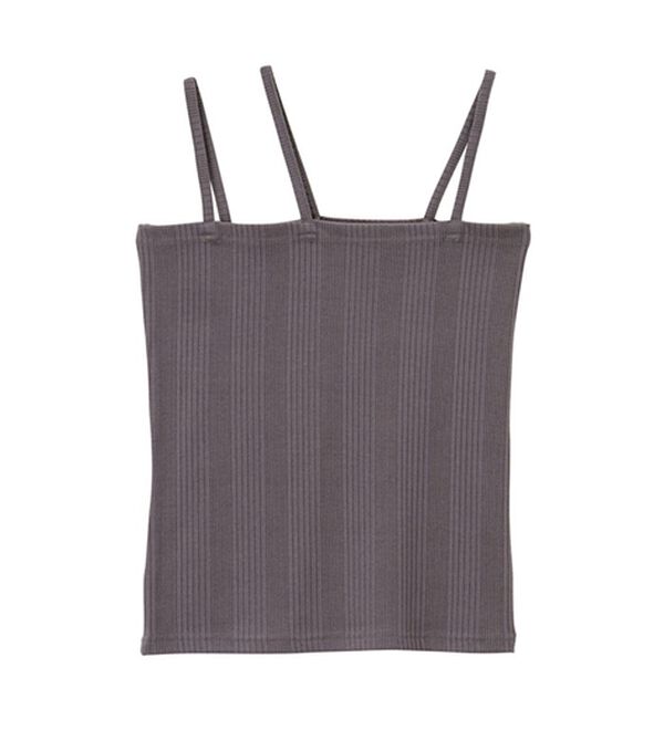 GeeRA（ジーラ）の「３ストラップランダムリブキャミソール（タンクトップ・キャミソール）」｜詳細画像