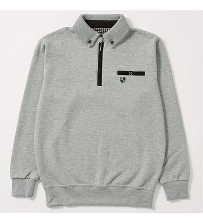 「＜ニコル　モリソン＞暖か衿デザイントレーナー（メンズトレーナー）」