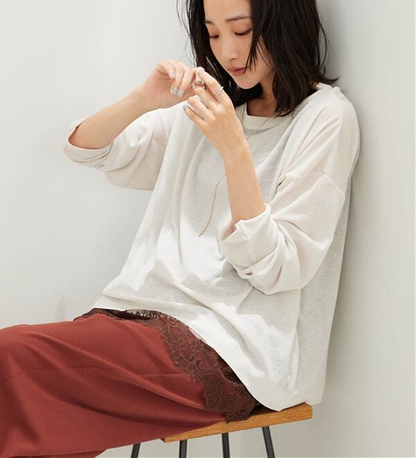 BELLUNA（ベルーナ）の「裾レース切替レイヤード用タンクトップ（タンクトップ・キャミソール）」｜詳細画像