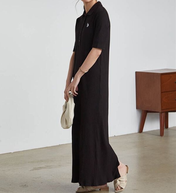 RANAN（ラナン）の「＜U.S.POLO ASSN.＞ ポロ衿リブワンピース（その他ワンピース）」｜詳細画像