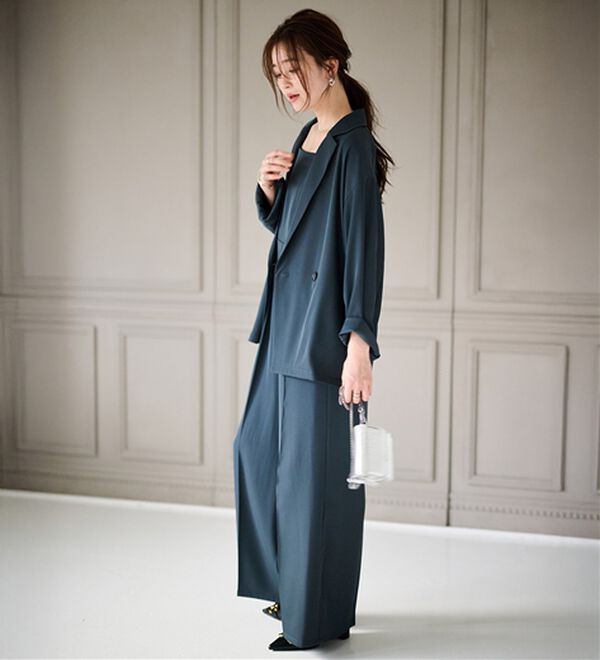 RANAN（ラナン）の「ジャケット＆サロペットドレスセット（パンツスーツ）」｜詳細画像