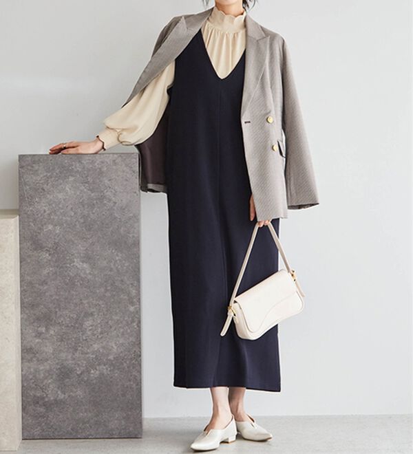 RANAN（ラナン）の「【選べる2丈】細見えが叶うジャンパースカート（ジャンパースカート）」｜詳細画像