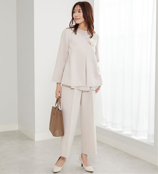 BELLUNA（ベルーナ）の「＜セレモニースタイル＞パール付袖フレアージャケット（その他ジャケット）」｜詳細画像