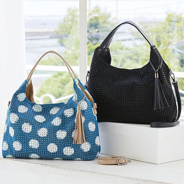 BELLUNA（ベルーナ）の「ラインストーンくり手型２ＷＡＹ手提げ（その他バッグ）」｜詳細画像