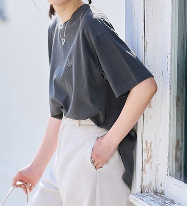 RANAN（ラナン）の「ヴィンテージライクロゴTシャツ（カットソー）」｜詳細画像