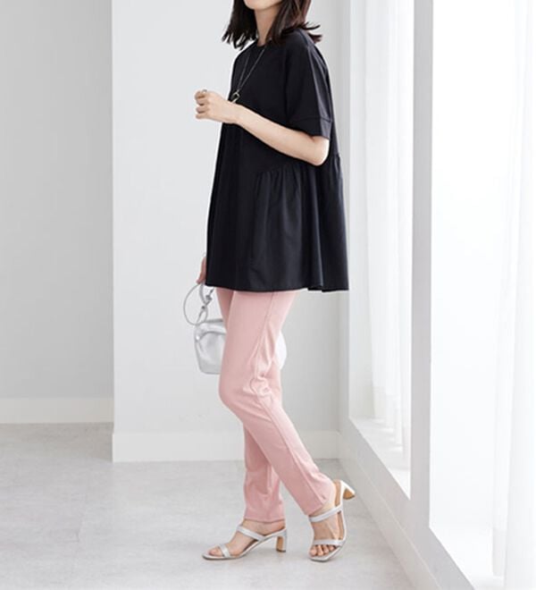 BELLUNA（ベルーナ）の「ギャザー切替デザイン細見えチュニック（チュニック）」｜詳細画像