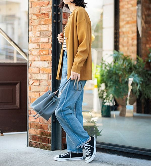 BELLUNA（ベルーナ）の「洗える！軽い！配色使いニットカーディガン（ニットカーディガン）」｜詳細画像