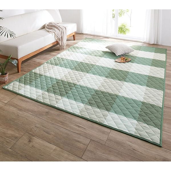 「洗える綿１００％しじらキルトカーペット（カーペット）」｜詳細画像