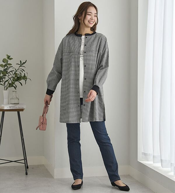 BELLUNA（ベルーナ）の「着回し３通り！綿１００％ハウスチュニック（チュニック）」｜詳細画像