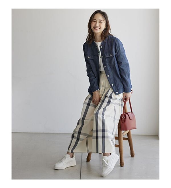 BELLUNA（ベルーナ）の「やわらかダブルガーゼデニム風ジャケット（その他ジャケット）」｜詳細画像