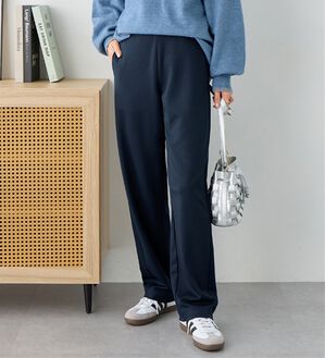 Viola e Viola（ヴィオラ エ ヴィオラ）の「【細見え体型カバー】楽ちん美脚パンツ（フルレングスパンツ）」｜ネイビー