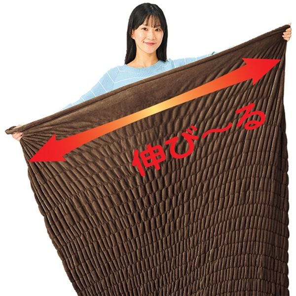iellio（イエリオ）の「フランネルくしゅくしゅ吸湿発熱毛布（毛布・ブランケット）」｜詳細画像