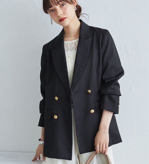 RANAN（ラナン）の「洗える！ゴールド調ボタンWテーラードジャケット（テーラードジャケット）」｜詳細画像