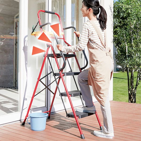 「便利なトレー付脚立（椅子・チェア・スツール）」｜詳細画像