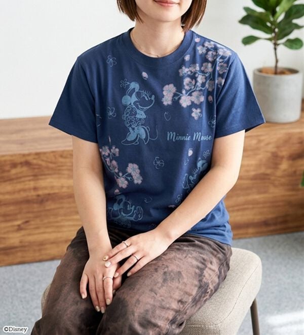 BELLUNA（ベルーナ）の「＜Disney＞【ミニー】桜柄プリントTシャツ（Tシャツ）」｜詳細画像