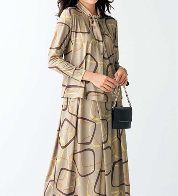 BELLUNA（ベルーナ）の「＜トランスファーテックス＞プリントセットアップ（セットアップ）」｜詳細画像