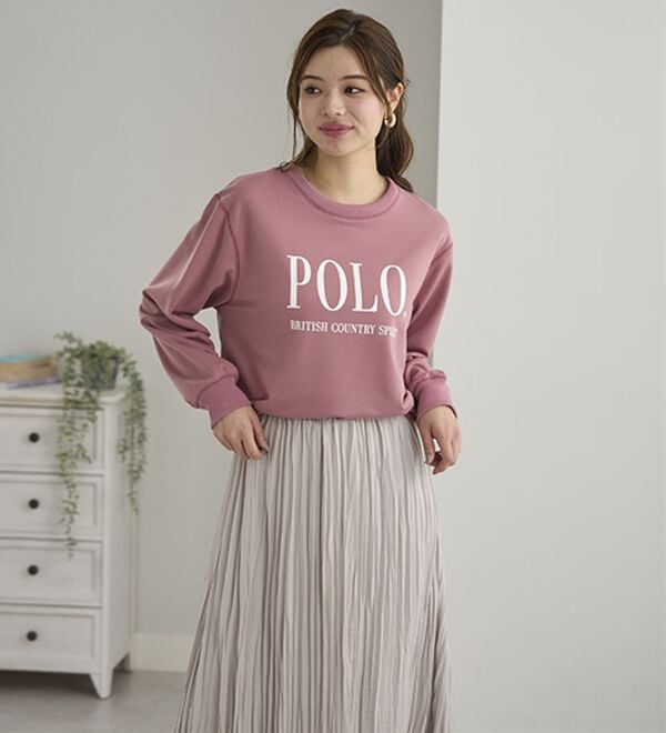 BELLUNA（ベルーナ）の「【ＰＯＬＯ　ＢＣＳ】ミニ裏毛素材デザイントップス（カットソー）」｜詳細画像